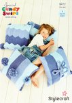 Stylecraft 9412 Knitting Pattern Various Cushion Covers and Bolster in Special Candy Swirl