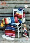 Stylecraft 9436 Crochet Pattern Serapi Blanket and Bolster Cushion Cover in Life DK
