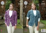 King Cole 4883 Knitting Pattern Womens Jackets in King Cole Big Value Tonal Chunky