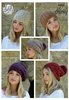 King Cole 4864 Knitting Pattern Womens Hats in King Cole Indulge Chunky
