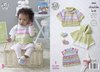 King Cole 5084 Knitting Pattern Baby Capes Top and Bootees in King Cole Cherish & Cherished DK