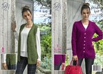 King Cole 5075 Knitting Pattern Womens Cabled Waistcoat and Cardigan in King Cole Merino Blend DK