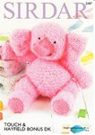 Sirdar 2487 Knitting Pattern Elephant Toy in Sirdar Touch and Hayfield Bonus DK