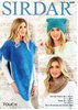 Sirdar 8089 Knitting Pattern Womens Poncho Snood and Hat in Sirdar Touch