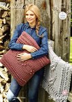 Stylecraft 9475 Crochet Pattern Cushion and Blanket in Stylecraft Weekender Super Chunky