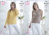 King Cole 5090 Knitting Pattern Womens Sweater and Top in King Cole Bamboo Cotton DK
