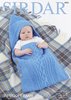 Sirdar 4901 Knitting Pattern Baby Sleeping Bag in Sirdar Supersoft Aran