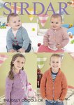 Sirdar 4926 Knitting Pattern Baby and Childrens Cardigans in Sirdar Snuggly Doodle DK