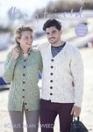 Sirdar 8101 Knitting Pattern Womens Mens Cardigans in Hayfield Bonus Aran Tweed