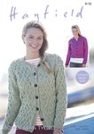 Sirdar 8102 Knitting Pattern Womens Cardigans in Hayfield Bonus Aran Tweed