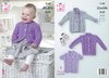 King Cole 5140 Knitting Pattern Baby Child Cardigans in King Cole Big Value Baby DK