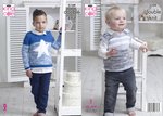 King Cole 5109 Knitting Pattern Baby Childrens Sweater and Tank Top in Comfort and Comfort Kids DK