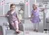 King Cole 5111 Knitting Pattern Baby Girls Cardigan and Smock Top in Comfort and Comfort Kids DK