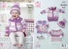 King Cole 5137 Knitting Pattern Baby Child Cardigan Coat Tunic and Hat in King Cole DK