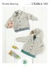 UKHKA 180 Knitting Pattern Baby and Childrens Hooded and Flat Collared Cardigans in DK