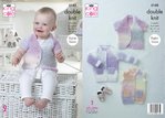 King Cole 5142 Knitting Pattern Baby Child Cardigans and Gilet in King Cole Melody DK