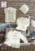 King Cole 5223 Knitting Pattern Baby Sweater Coat Gilet and Hat in King Cole Comfort Aran