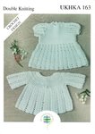 UKHKA 163 Crochet Pattern Baby Dress and Angel Top in DK