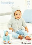 Stylecraft 9529 Knitting Pattern Babies Childrens Hoodies with Ears in Stylecraft Bambino DK
