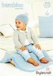 Stylecraft 9530 Knitting Pattern Babies Childrens Cardigan Blanket & Hat in Stylecraft Bambino DK
