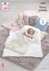 King Cole 5309 Knitting Pattern Baby Blankets and Cushion in King Cole Funny Yummy