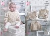 King Cole 5235 Knitting Pattern Baby Sweater and Cardigans in King Cole Smarty DK