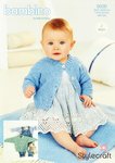 Stylecraft 9500 Knitting Pattern Baby Child Chevron Sweater and Cardigan in Stylecraft Bambino DK