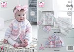 King Cole 5213 Knitting Pattern Baby Cardigans Hat and Blanket in Comfort Cheeky Chunky