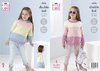 King Cole 5376 Knitting Pattern Childrens Easy Knit Sweater and Hoodie in King Cole Cotton Top DK
