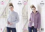 King Cole 5397 Knitting Pattern Womens Hoodie and Sweater in King Cole Timeless Chunky
