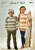 James C Brett JB616 Knitting Pattern Childrens Sweater Tunic Hat and Cowl in Driftwood DK