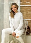 James C Brett JB596 Knitting Pattern Womens Sweater and Top in Pure Cotton DK and Glisten DK