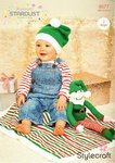 Stylecraft 9577 Knitting Pattern Christmas Elf Hat and Blanket in Stylecraft Wondersoft Stardust DK