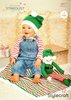 Stylecraft 9577 Knitting Pattern Christmas Elf Hat and Blanket in Stylecraft Wondersoft Stardust DK