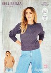 Stylecraft 9583 Knitting Pattern Womens Easy Knit Sweaters in Stylecraft Bellissima DK