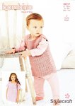 Stylecraft 9607 Crochet Pattern Baby and Girl Cabbage Patch Dress in Stylecraft Bambino DK