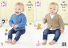 King Cole 5472 Knitting Pattern Baby Sweater and Jacket in Big Value Baby DK