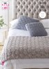 King Cole 5534 Knitting Pattern Easy Knit Bed Runner and Cushions in King Cole Big Value Big