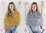 King Cole 5532 Knitting Pattern Womens Poncho and Wrap in King Cole Big Value Big