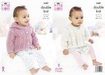 King Cole 5487 Knitting Pattern Baby / Child Jacket and Cardigan in King Cole Cotton Top DK