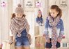 King Cole 5552 Knitting Pattern Girls Hat Scarf Accessories in King Cole Big Value Chunky