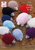 King Cole 9135 Knitting Pattern Easy Knit Toy Hedgehogs in King Cole Funny Yummy