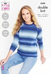 King Cole 5630 Knitting Pattern Womens Sweater and Accessories in King Cole Riot DK