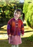 James C Brett JB658 Knitting Pattern Childrens Cardigan and Sweater  in Marble Chunky