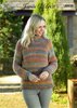 James C Brett JB656 Knitting Pattern Womens Round and Polo Neck Sweaters in Marble Chunky