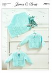James C. Brett JB515 Knitting Pattern Baby Cardigans and Blanket in James C Brett Baby DK