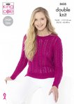 King Cole 5635 Knitting Pattern Womens Cardigans and Sweater in King Cole Cottonsoft DK