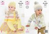 King Cole 5633 Knitting Pattern Cardigan Hat Trousers Blanket in Baby Splash and Big Value Baby DK