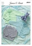 James C Brett JB007 Knitting Pattern Cardigans Sweater - Baby DK, Magi Knit DK, Supreme Baby DK
