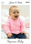 James C. Brett JB034 Knitting Pattern Baby Cardigans and Hat in Supreme Soft and Gentle DK